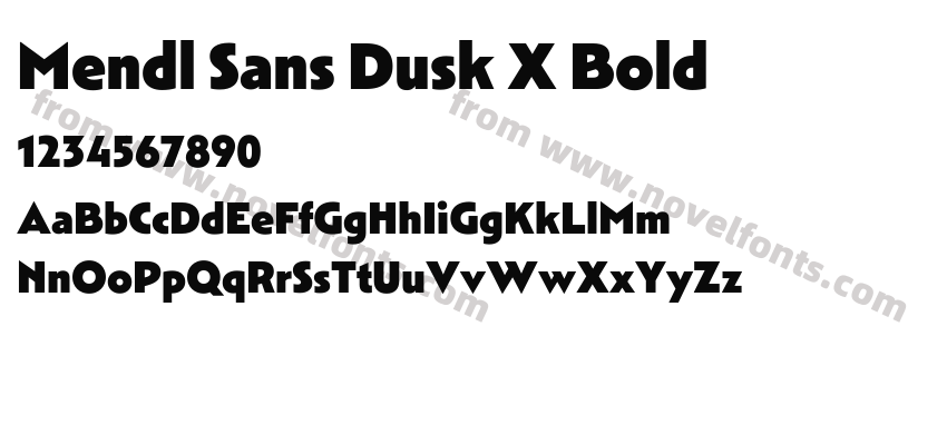 Mendl Sans Dusk X BoldPreview