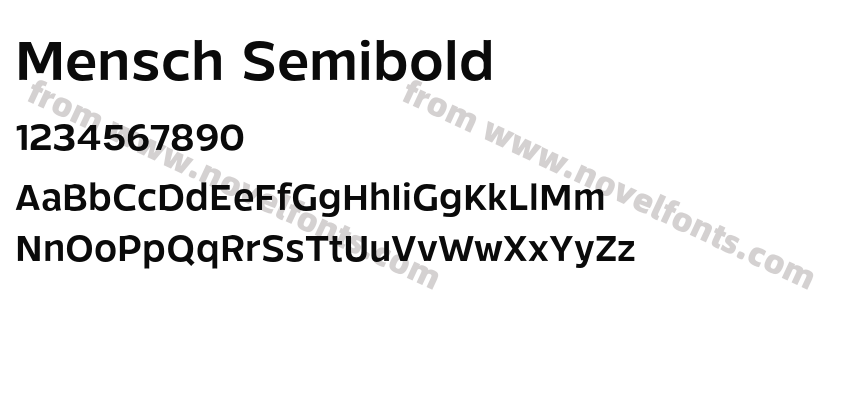 Mensch SemiboldPreview