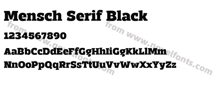 Mensch Serif BlackPreview