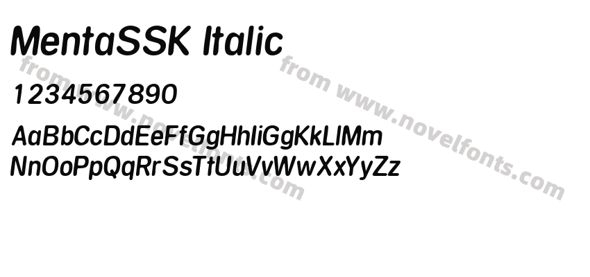 MentaSSK ItalicPreview