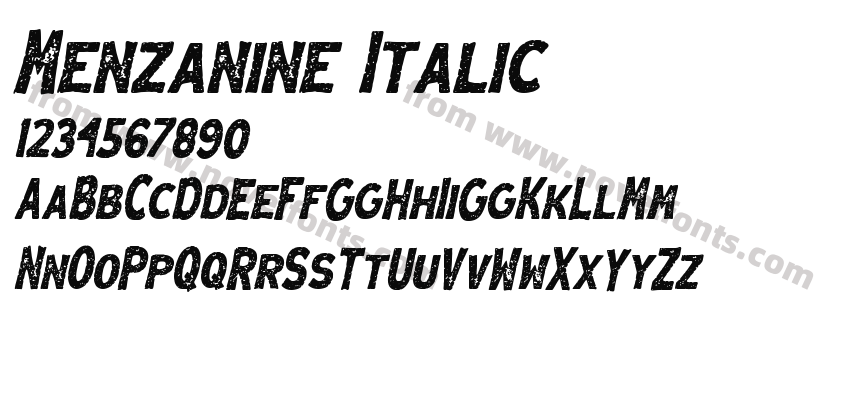 Menzanine ItalicPreview