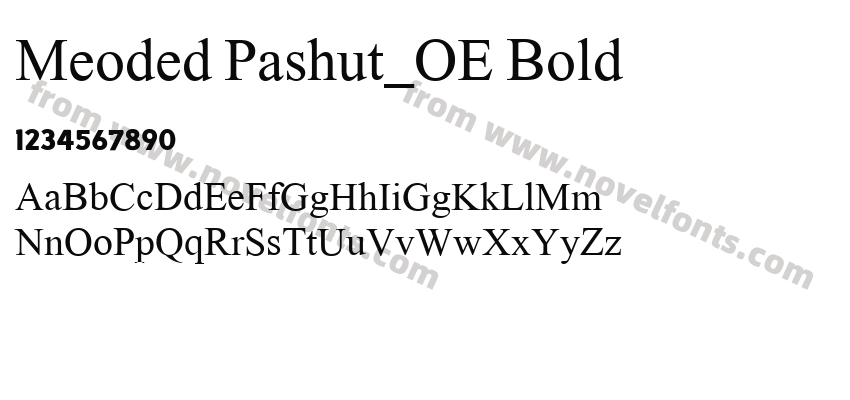 Meoded Pashut_OE BoldPreview