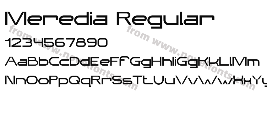 Meredia RegularPreview