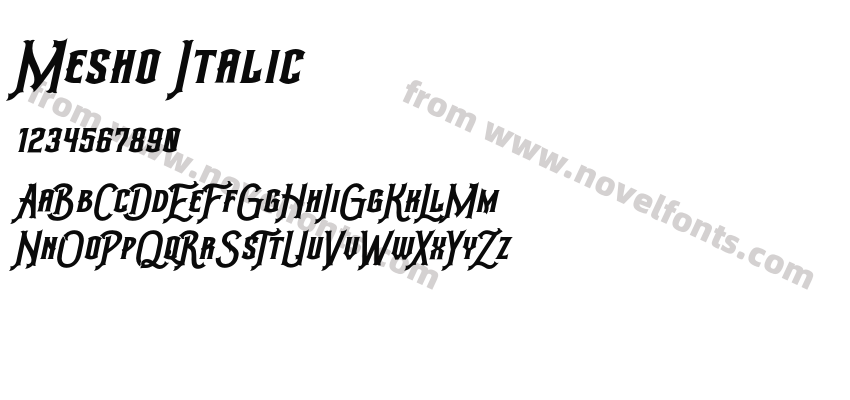 Mesho ItalicPreview
