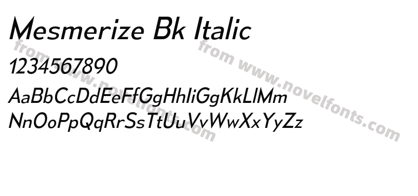 Mesmerize Bk ItalicPreview