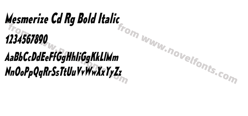 Mesmerize Cd Rg Bold ItalicPreview