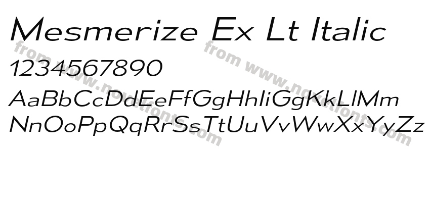 Mesmerize Ex Lt ItalicPreview