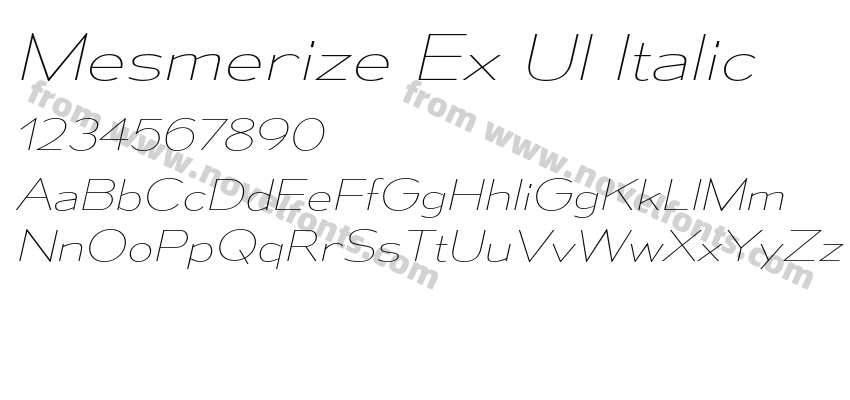 Mesmerize Ex Ul ItalicPreview