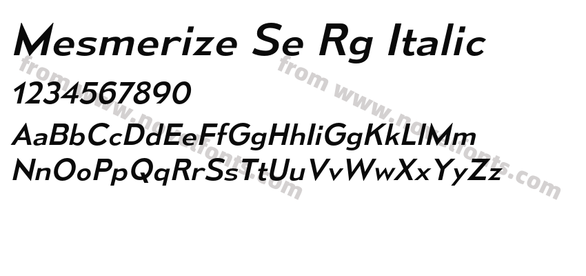 Mesmerize Se Rg ItalicPreview