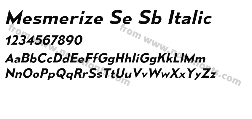 Mesmerize Se Sb ItalicPreview