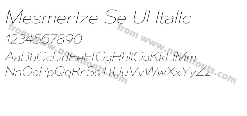 Mesmerize Se Ul ItalicPreview