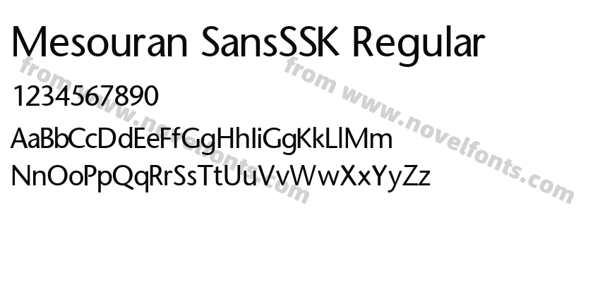 Mesouran SansSSK RegularPreview