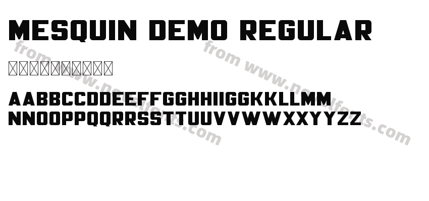 Mesquin Demo RegularPreview