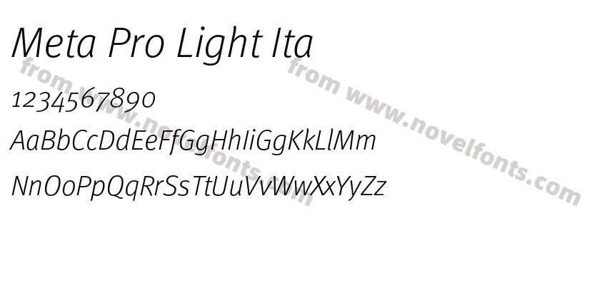 Meta Pro Light ItaPreview