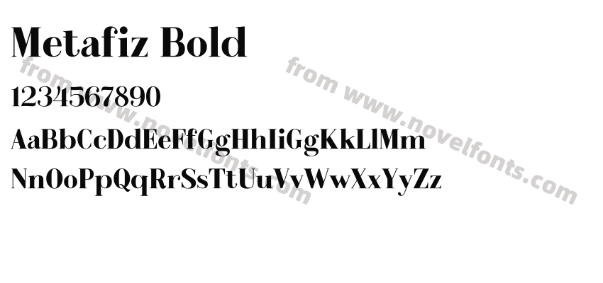 Metafiz BoldPreview