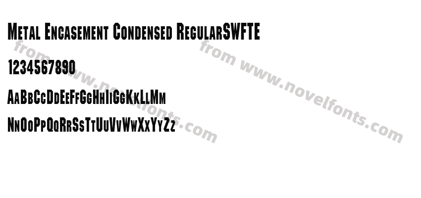 Metal Encasement Condensed RegularSWFTEPreview