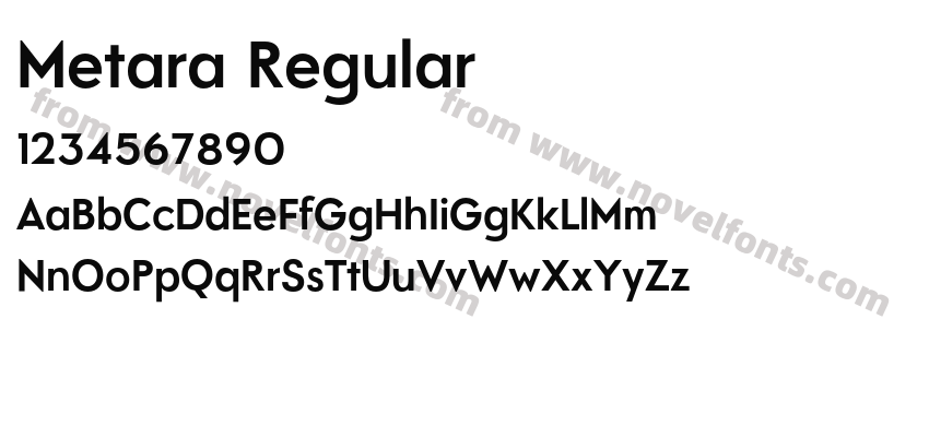 Metara RegularPreview