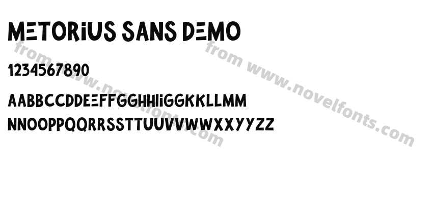 Metorius Sans DemoPreview