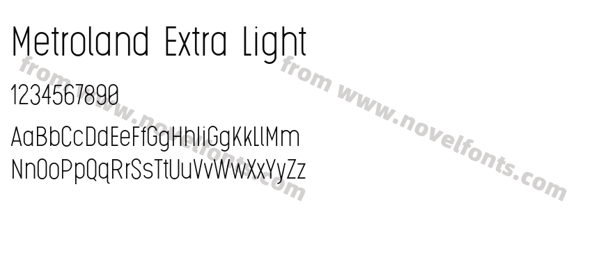 Metroland Extra LightPreview