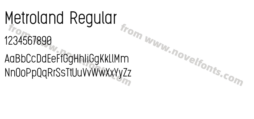 Metroland RegularPreview