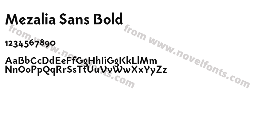 Mezalia Sans BoldPreview