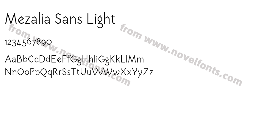 Mezalia Sans LightPreview