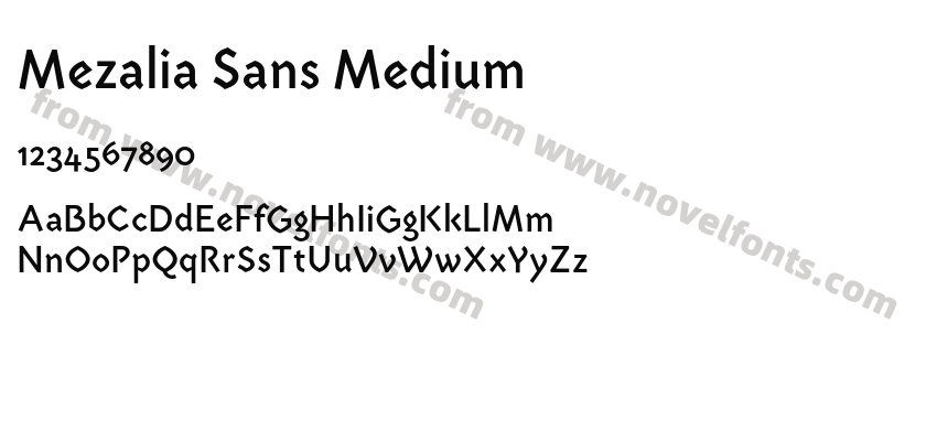 Mezalia Sans MediumPreview
