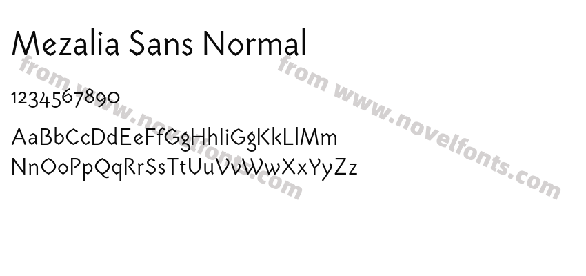 Mezalia Sans NormalPreview