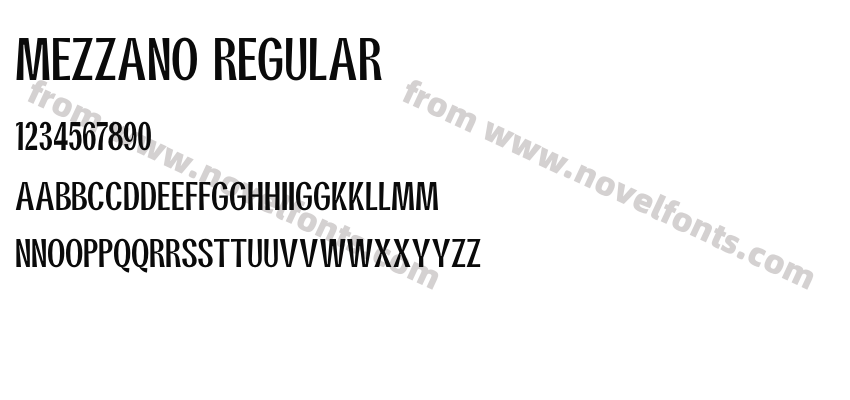 Mezzano RegularPreview