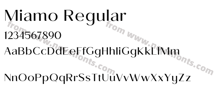 Miamo RegularPreview