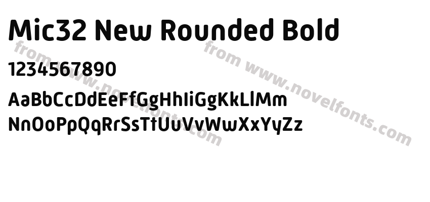 Mic32 New Rounded BoldPreview