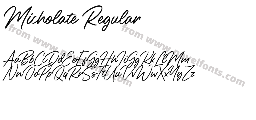 Micholate RegularPreview