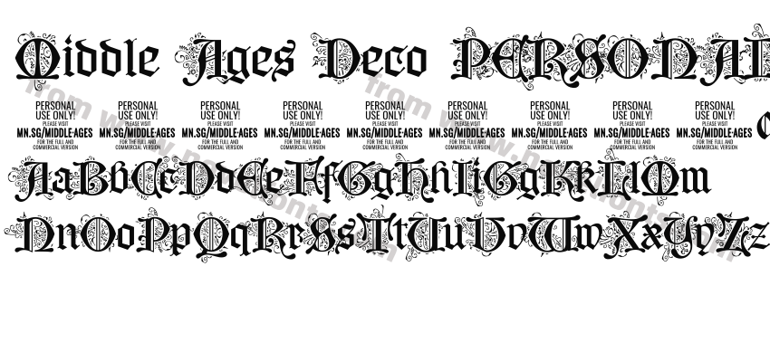 Middle Ages Deco PERSONAL USEPreview