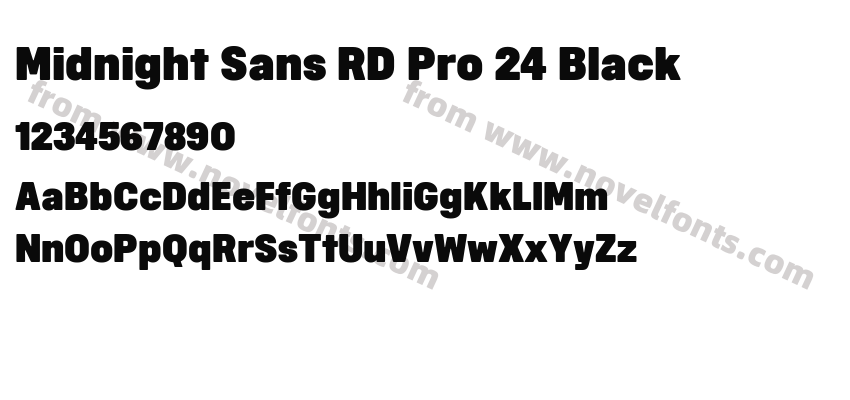 Midnight Sans RD Pro 24 BlackPreview