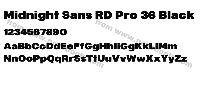 Midnight Sans RD Pro 36 BlackPreview
