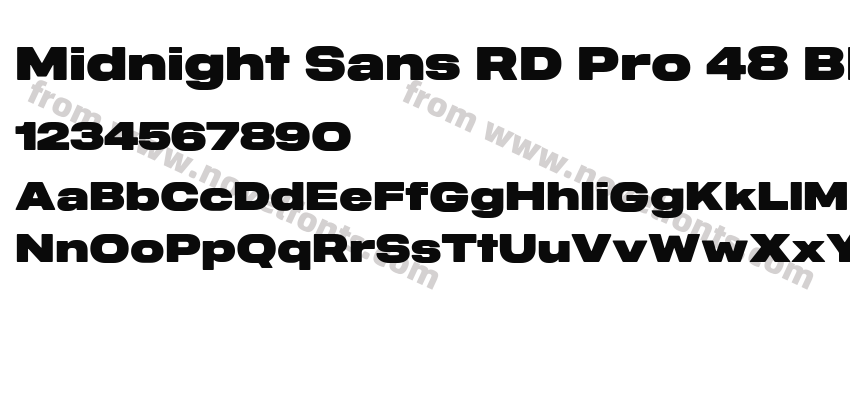 Midnight Sans RD Pro 48 BlackPreview