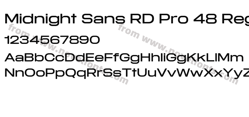 Midnight Sans RD Pro 48 RegularPreview