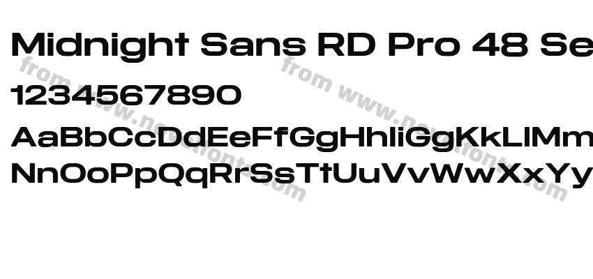 Midnight Sans RD Pro 48 SemiboldPreview