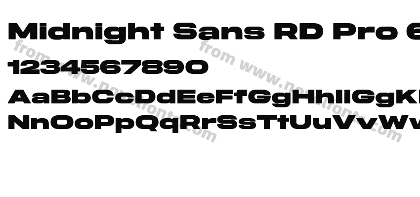 Midnight Sans RD Pro 60 BlackPreview