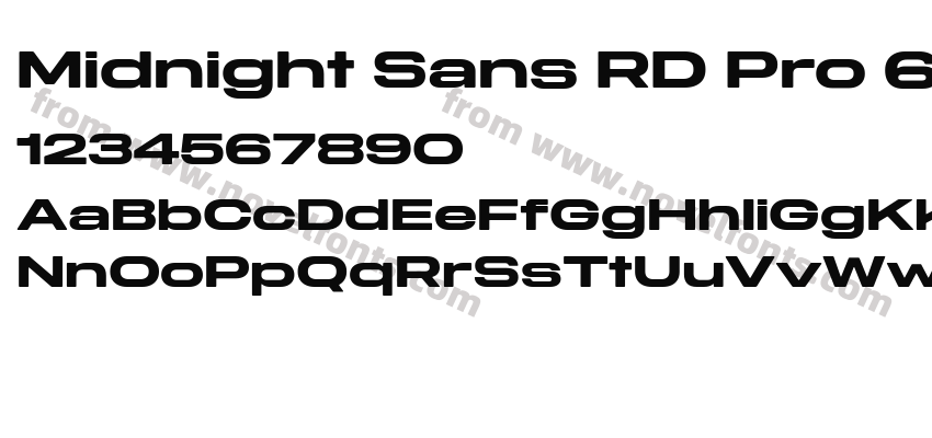 Midnight Sans RD Pro 60 BoldPreview