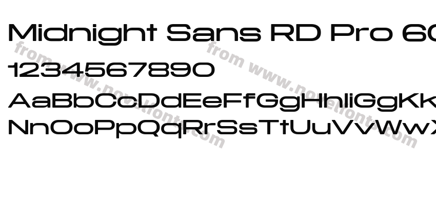 Midnight Sans RD Pro 60 RegularPreview