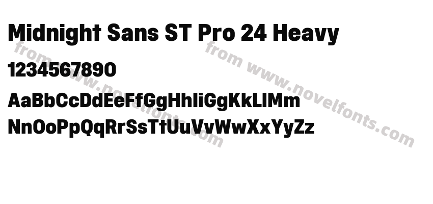 Midnight Sans ST Pro 24 HeavyPreview