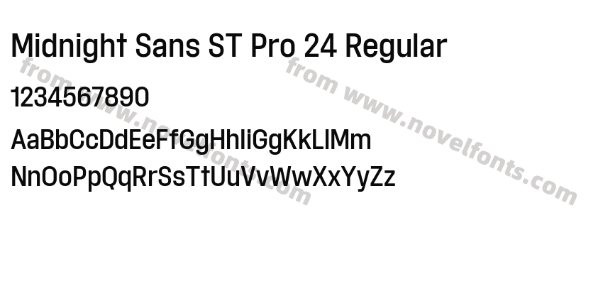 Midnight Sans ST Pro 24 RegularPreview