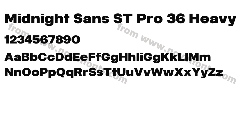 Midnight Sans ST Pro 36 HeavyPreview