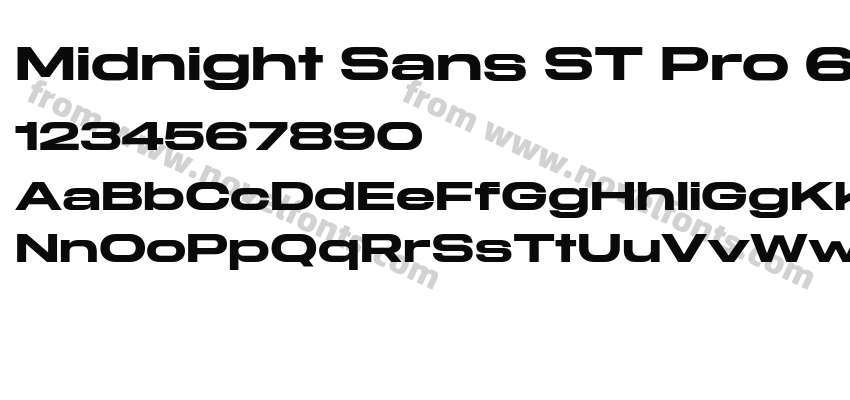 Midnight Sans ST Pro 60 BoldPreview