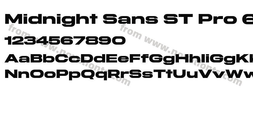 Midnight Sans ST Pro 60 HeavyPreview