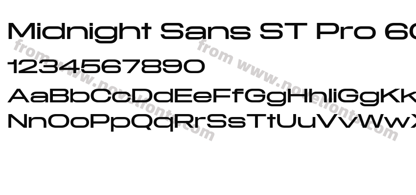 Midnight Sans ST Pro 60 RegularPreview