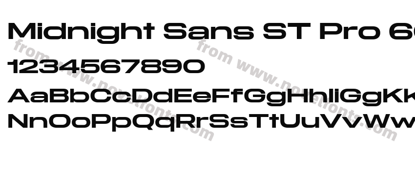Midnight Sans ST Pro 60 SemiboldPreview