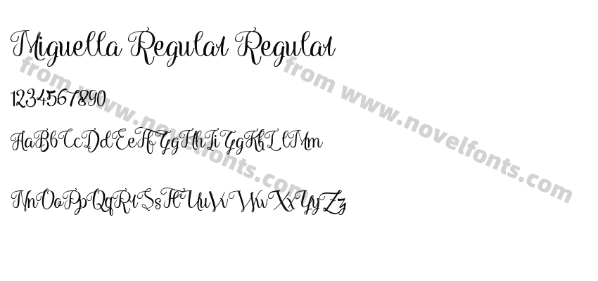 Miguella Regular RegularPreview
