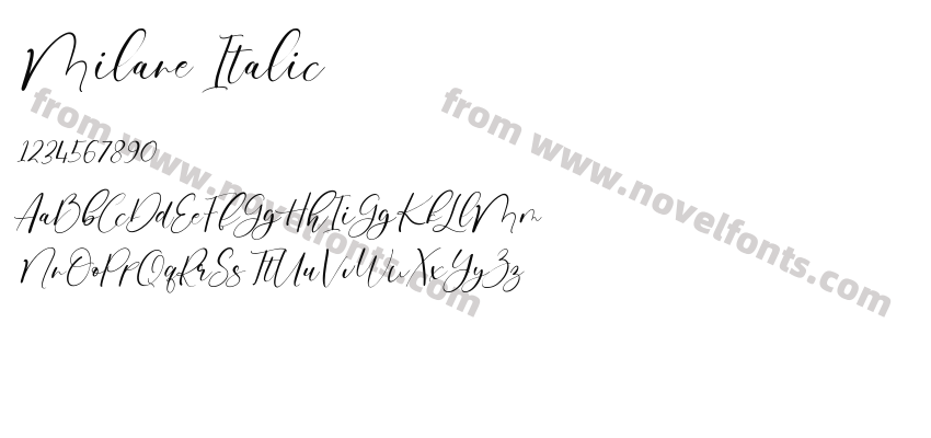 Milane ItalicPreview